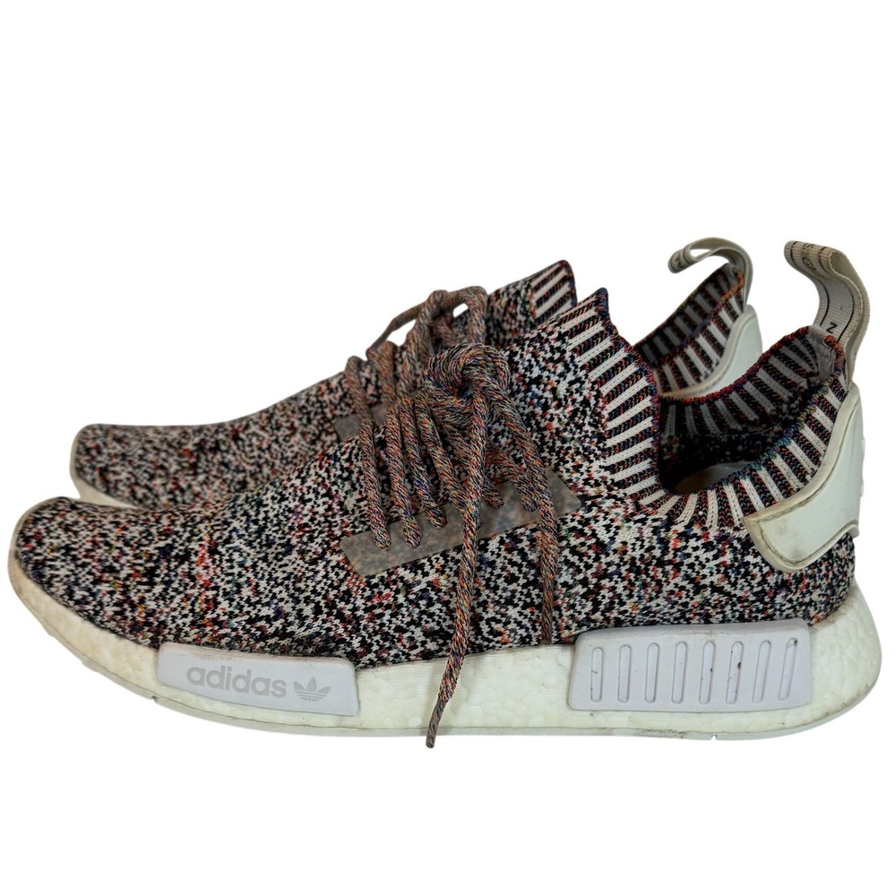 Adidas NMD R1 Primeknit Static Multicolor Low Top Sneakers Mens 10